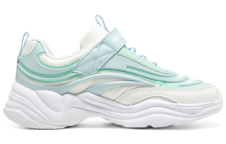 (PS) Skechers Velcro Casual 'White Green' 圖 2