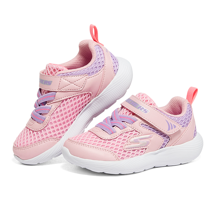 Lookbook (PS) Zapatillas Casual Skechers con Velcro 'Rosa Morado' 303210N-PKLV