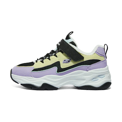 (Youth) Skechers Sport Running Shoes 'Purple Yellow Black'