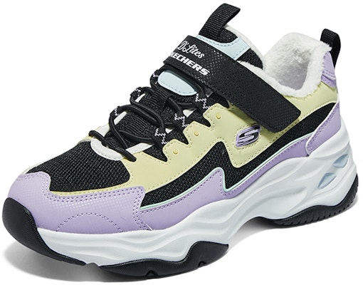 大童 Skechers 圓頭加絨魔術貼 減震耐磨 兒童休閒鞋 黑色多彩 Lookbook 大童 Skechers 圓頭加絨魔術貼 減震耐磨 兒童休閒鞋 黑色多彩