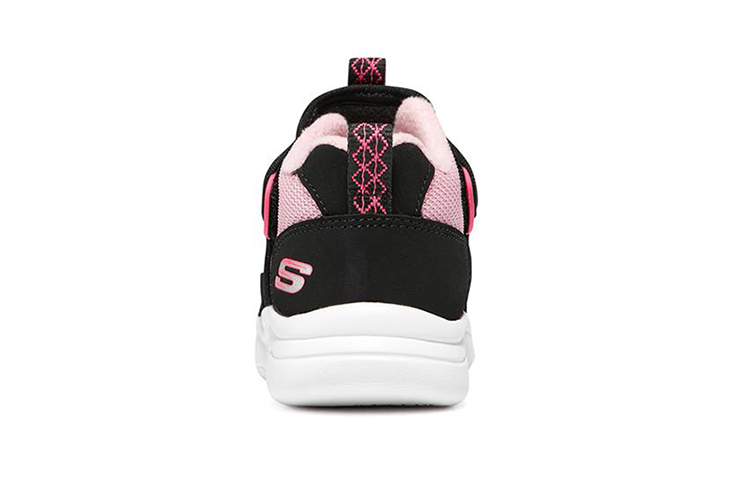 Shop (PS) Skechers Sport Casual Noir à Velcro 302529N-BKPK