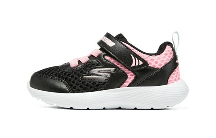 (PS) Skechers Velcro Sport Casual 'Black Pink'