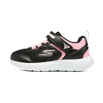 (PS) Skechers Velcro Sport Casual 'Black Pink'