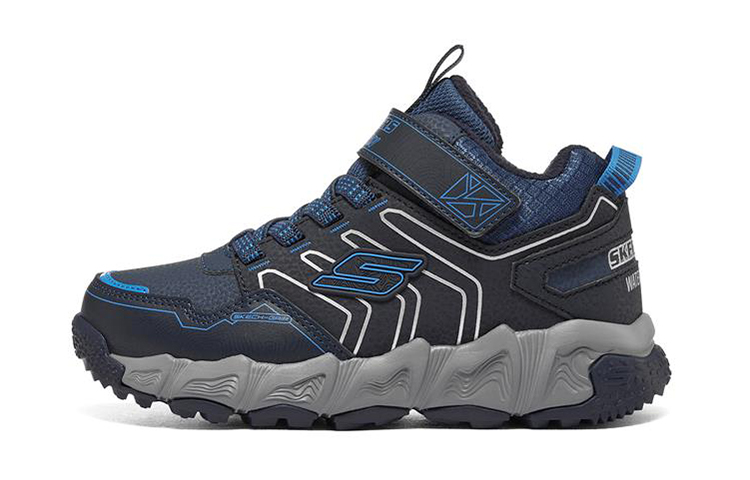 (Preschool) Skechers Velocitrek Mid Running Shoe 'Navy Blue' 406422L-NVBL