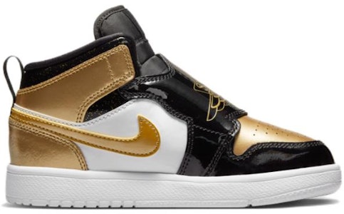 (幼童)Sky Jordan 1 Mid '黑色金屬金白色' DV6069-071 Order (幼童)Sky Jordan 1 Mid '黑色金屬金白色' DV6069-071