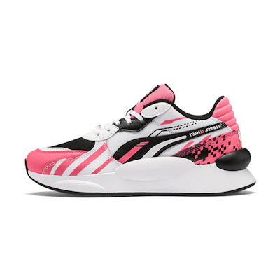 (Youth) Puma Sonic Rs 9.8 Low Running Shoes Black//Pink 'White'