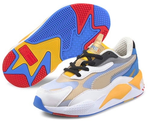 幼童 Puma x Sonic Rs-x³ Color Ps 索尼克 防滑耐磨 低筒運動跑步鞋 白藍黃 Lookbook 幼童 Puma x Sonic Rs-x³ Color Ps 索尼克 防滑耐磨 低筒運動跑步鞋 白藍黃