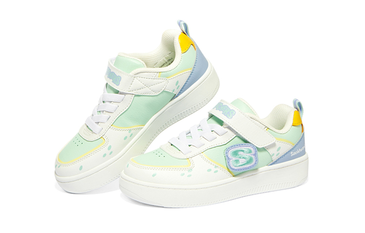 (Youth) Skechers Bob Sponge 'White Green Blue' 圖 3