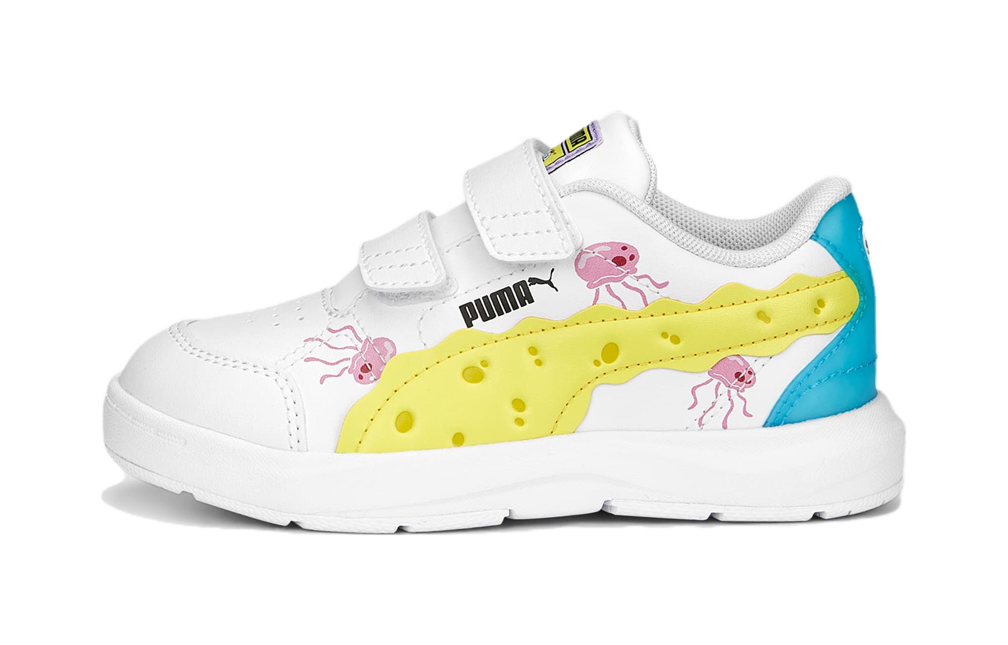 (Preschool) SpongeBob Squarpants x Puma Evolve Court V 'White' 390870-01