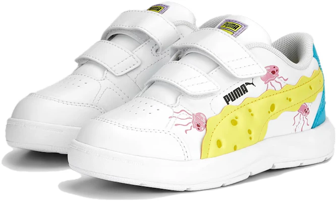 (PS) SpongeBob Squarpants x Puma Evolve Court V 'Putih' 390870-01 Lookbook (PS) SpongeBob Squarpants x Puma Evolve Court V 'Putih' 390870-01