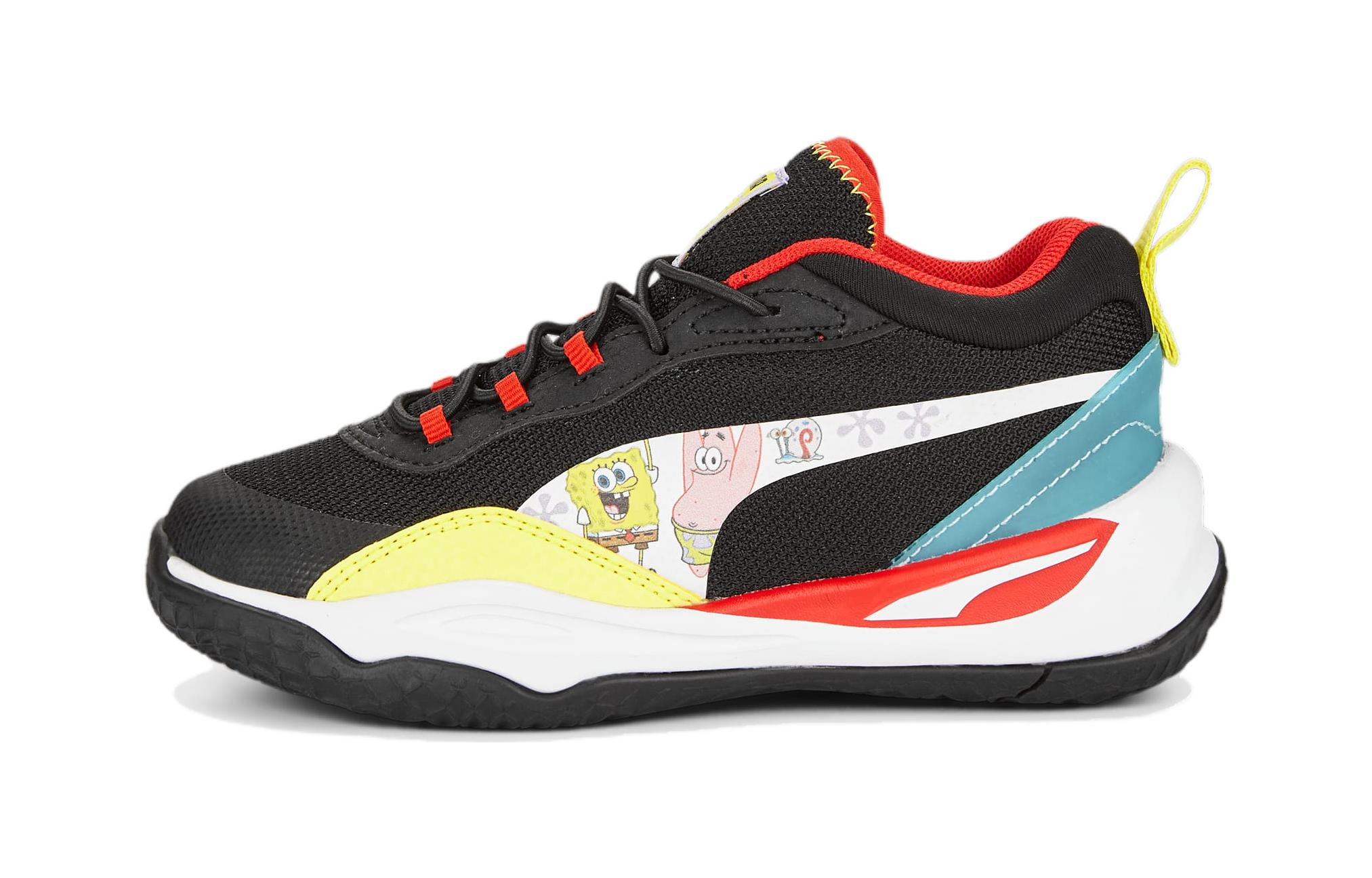 Buy (PS) Zapatillas Spongebob x Puma Play Maker 'Negro/Blanco/Celandine/Azul Hero' 391187-01