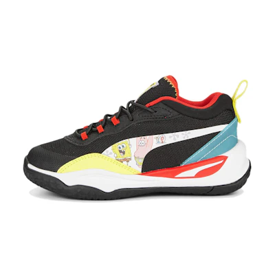 (PS) Spongebob Squarpants Puma Play Maker Sneaker 'Puma Black/Puma White/Celandine/Hero Blue'