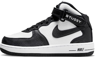 (Preschool) Stüssy x Nike Air Force 1 Mid 'Black White' DN4158-002 (Preschool) Stüssy x Nike Air Force 1 Mid 'Black White' DN4158-002