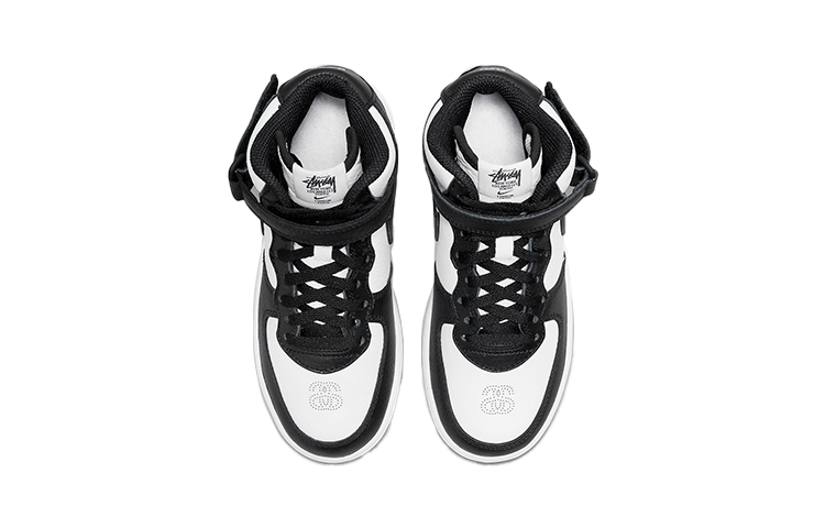 Lookbook (PS) 스투시 x 나이키 에어 포스 1 미드 "블랙 화이트" DN4158-002