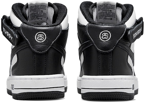 (Preschool) Stüssy x Nike Air Force 1 Mid 'Black White' DN4158-002 Shop (Preschool) Stüssy x Nike Air Force 1 Mid 'Black White' DN4158-002