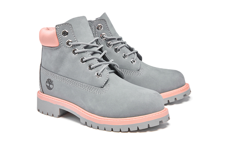 (PS) Timberland 6 Inch PRM Boot (Big ) 'Grey Pink' 圖 2