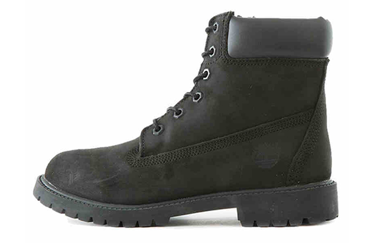 (Preschool) Timberland 6 Inch Premium Waterproof Wide Fit Boots 'Black Nubuck' 12907W