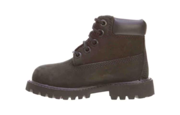 (Preschool) Timberland ' Anti-Fatigue Slip-Resistant Mid-Top Boots 'Dark Brown' 12807-BLACK
