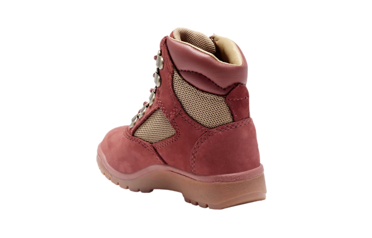 Lookbook 幼童 Timberland 添柏岚 休閒耐磨馬丁靴 紅棕