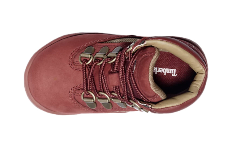 Shop 幼童 Timberland 添柏岚 休閒耐磨馬丁靴 紅棕