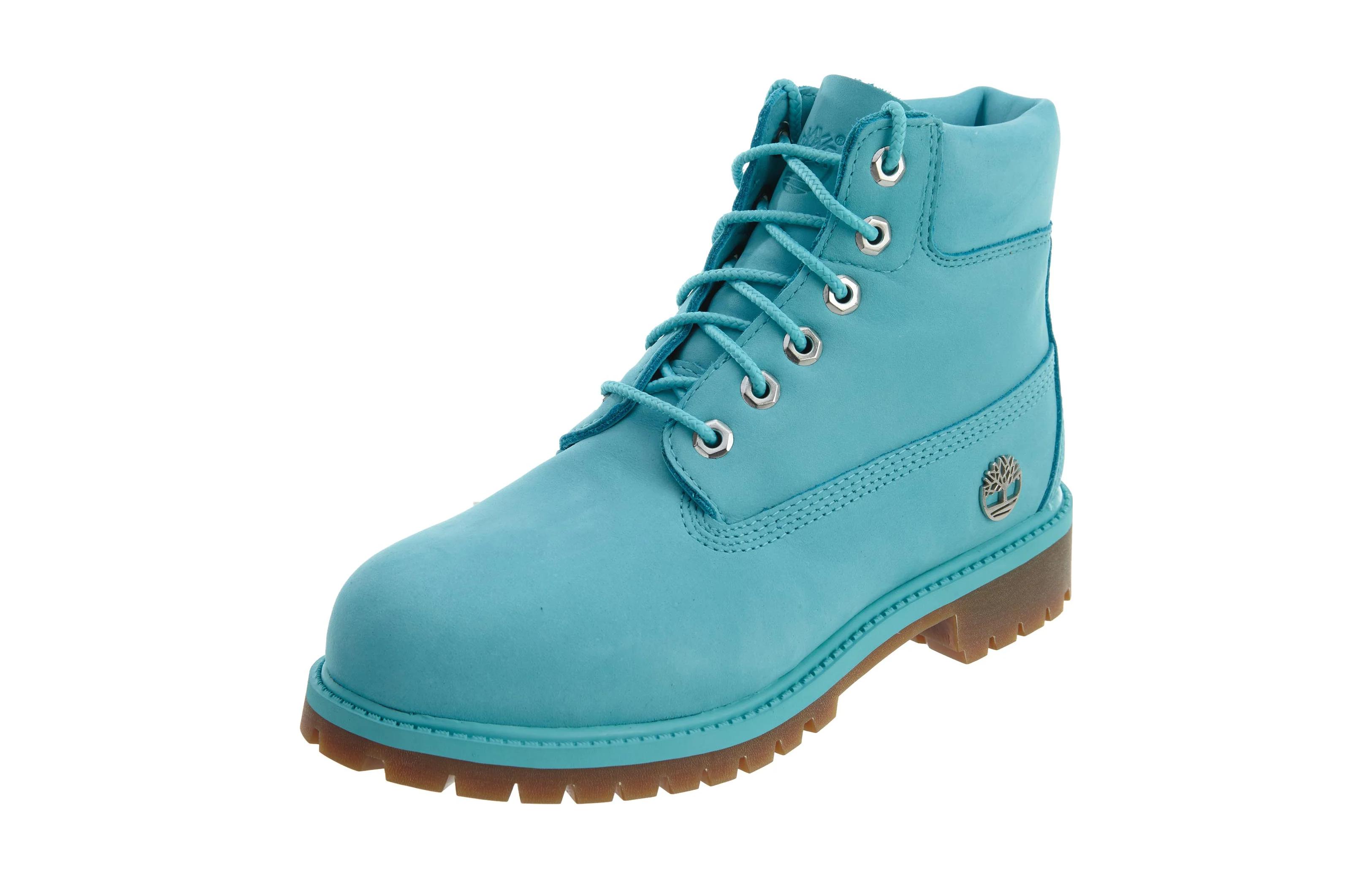 Lookbook 大童 Timberland 添柏嵐 氣質舒適潮流 防滑耐磨 中筒 兒童靴子 藍色