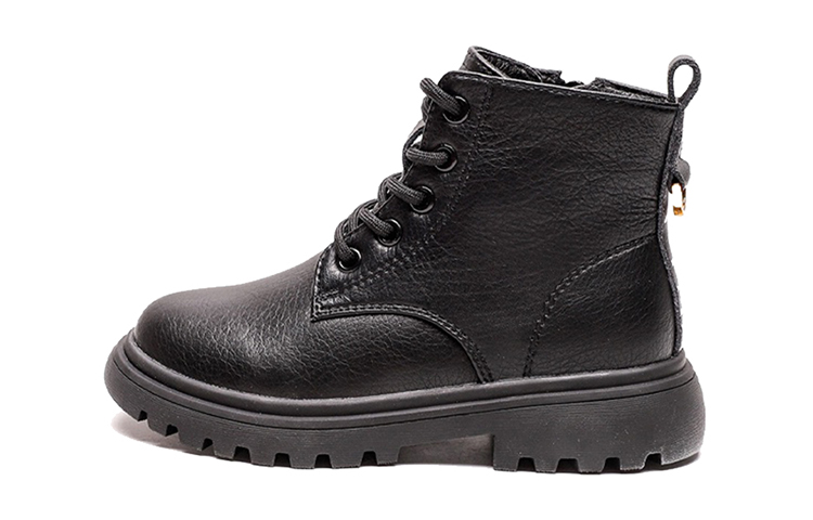 (Preschool) Timberland ' Outdoor Fleece-Lined Martens Boots 'Black' DJWP04BI1052DJ