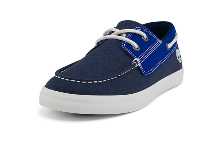 Lookbook (Preschool) Timberland Canvas Low 'Black Blue' A2CVT