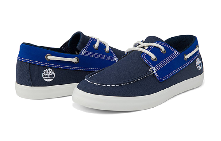 Purchase (Preschool) Timberland Canvas Low 'Black Blue' A2CVT