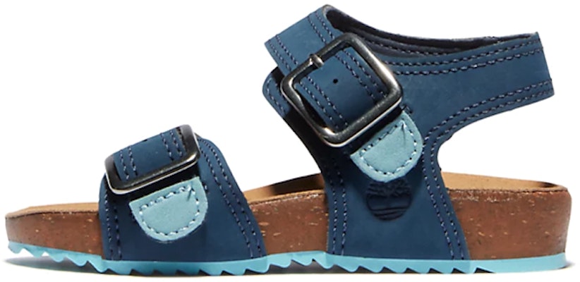 幼童 Timberland添柏嵐 Castle Island 一字型扣帶露趾休閒涼鞋 藍棕色 Buy 幼童 Timberland添柏嵐 Castle Island 一字型扣帶露趾休閒涼鞋 藍棕色