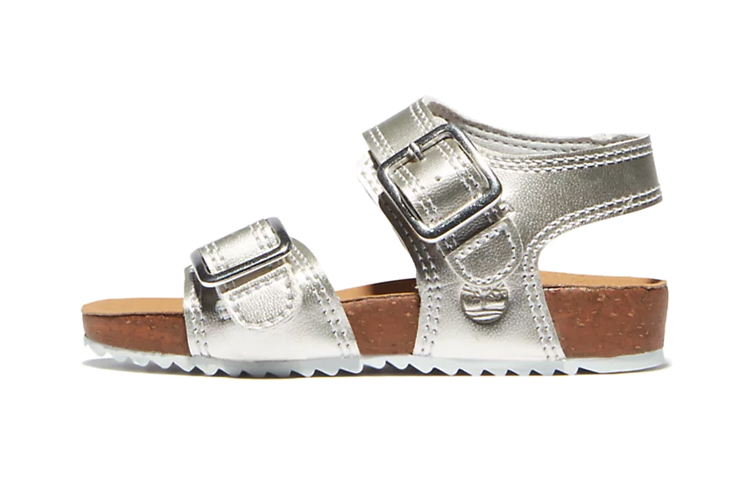(Preschool) Timberland Castle Island 'Silver' A2HAJ