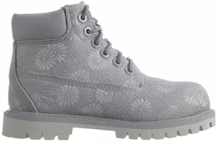 Order 中童 Timberland 添柏岚 经典灰色花卉 舒適百搭 潮流 防滑耐磨 低筒 兒童靴子 灰色