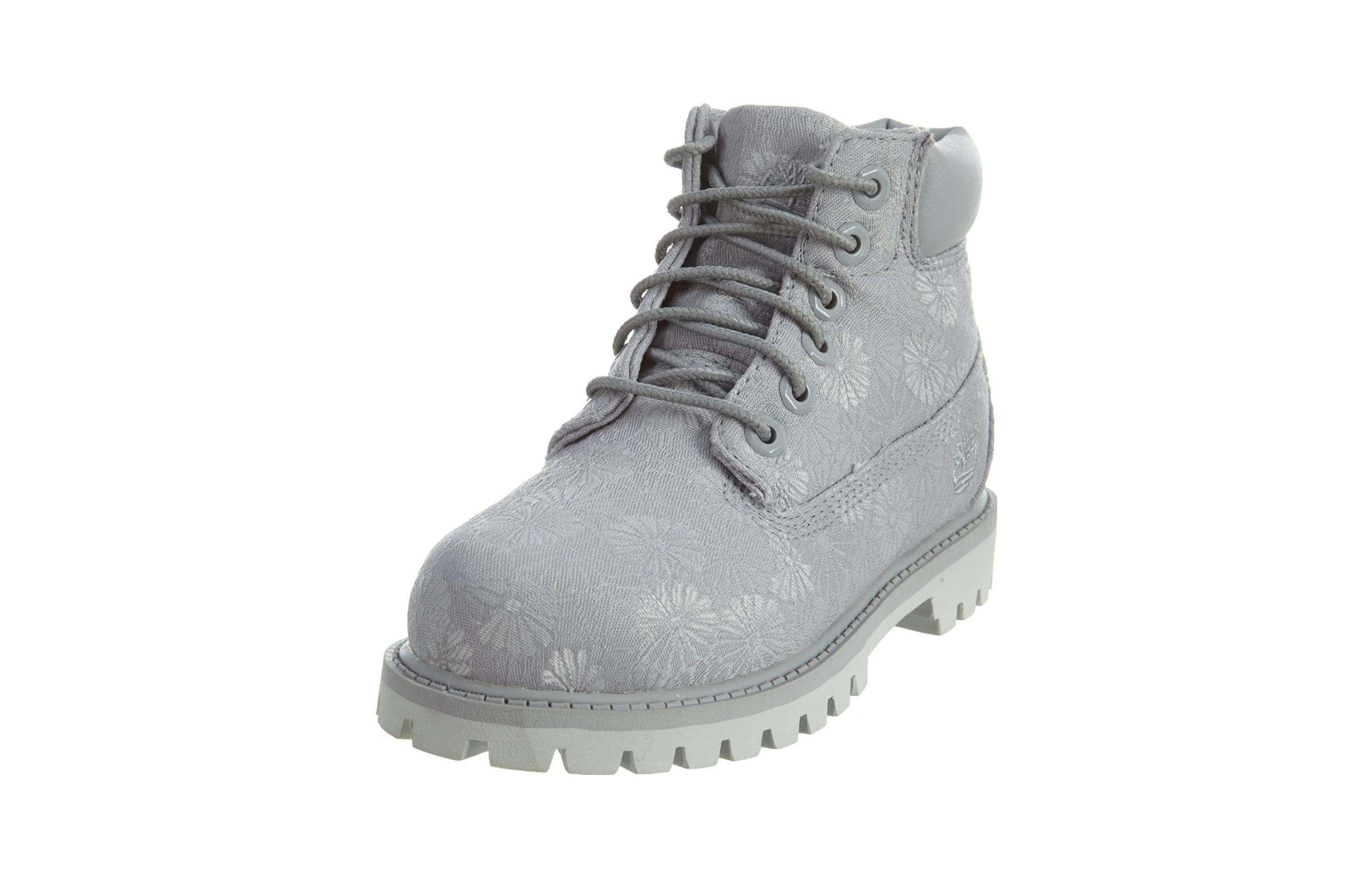 Lookbook (Preschool) Timberland Classic Boots 'Grey Floral' TB0A1767-Grey