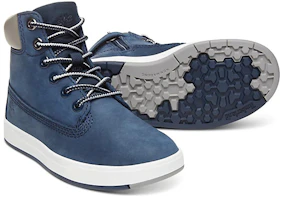 Purchase 中童 Timberland添柏嵐 Davis Square 休閒 耐磨 高筒 兒童板鞋 海藍色