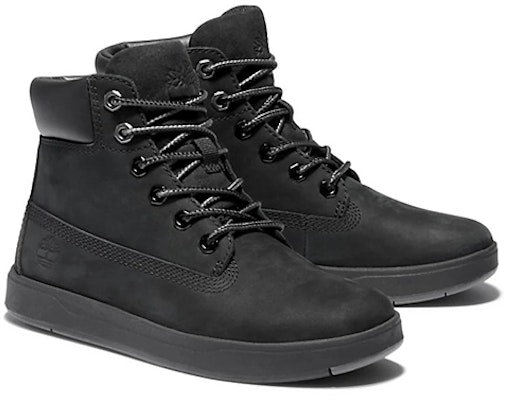 大童 Timberland添柏嵐 Davis Square 休閒 耐磨防滑 高筒 兒童休閒鞋 黑色 Lookbook 大童 Timberland添柏嵐 Davis Square 休閒 耐磨防滑 高筒 兒童休閒鞋 黑色
