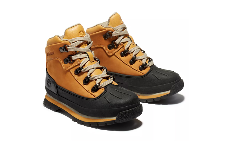 Shop (Preschool) Timberland Euro Hiker 'Black Yellow' A1KYY231
