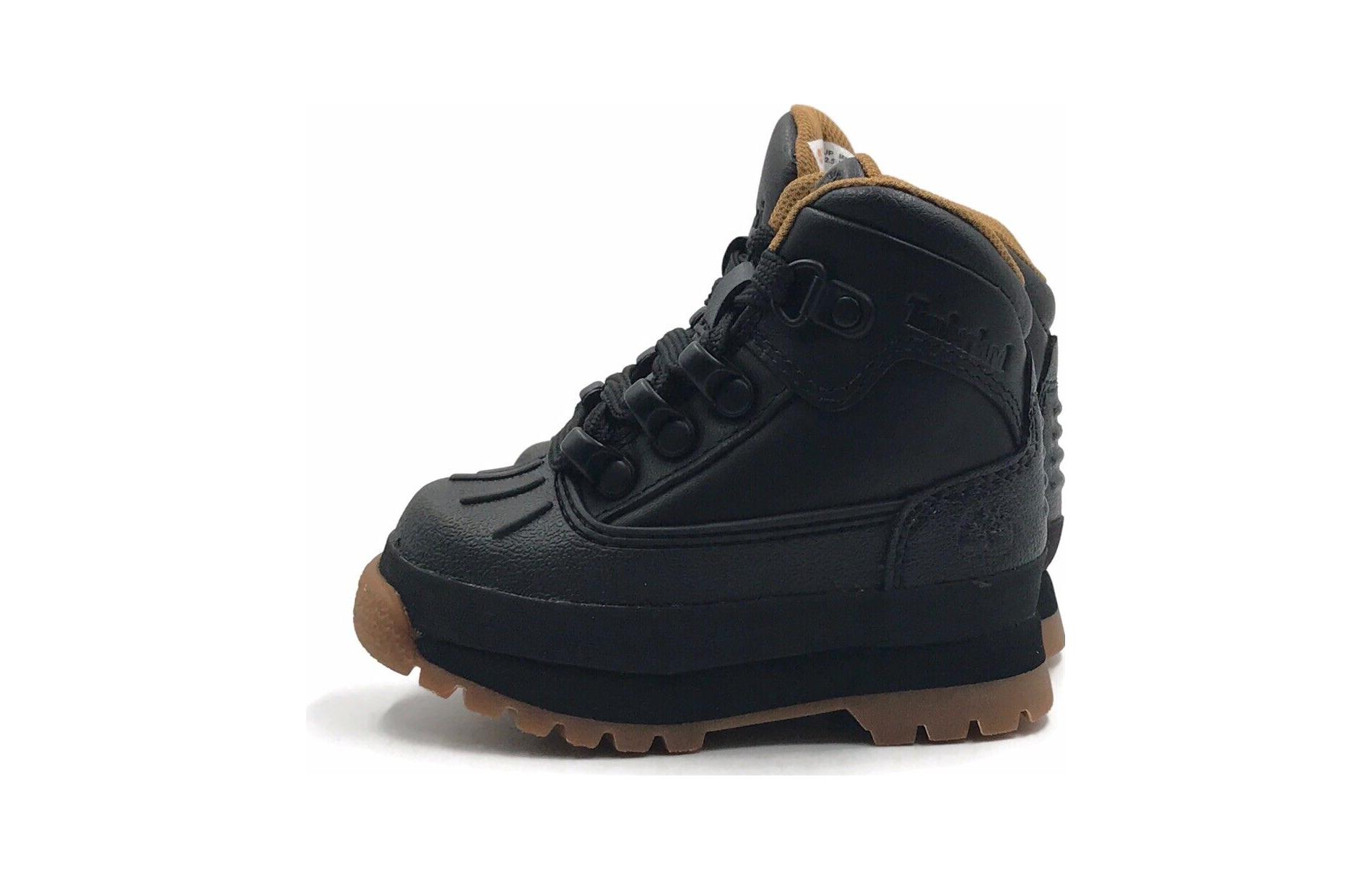 (Preschool) Timberland Euro Hiker Shell Toe Boot 'Black' TB0A1NJ4