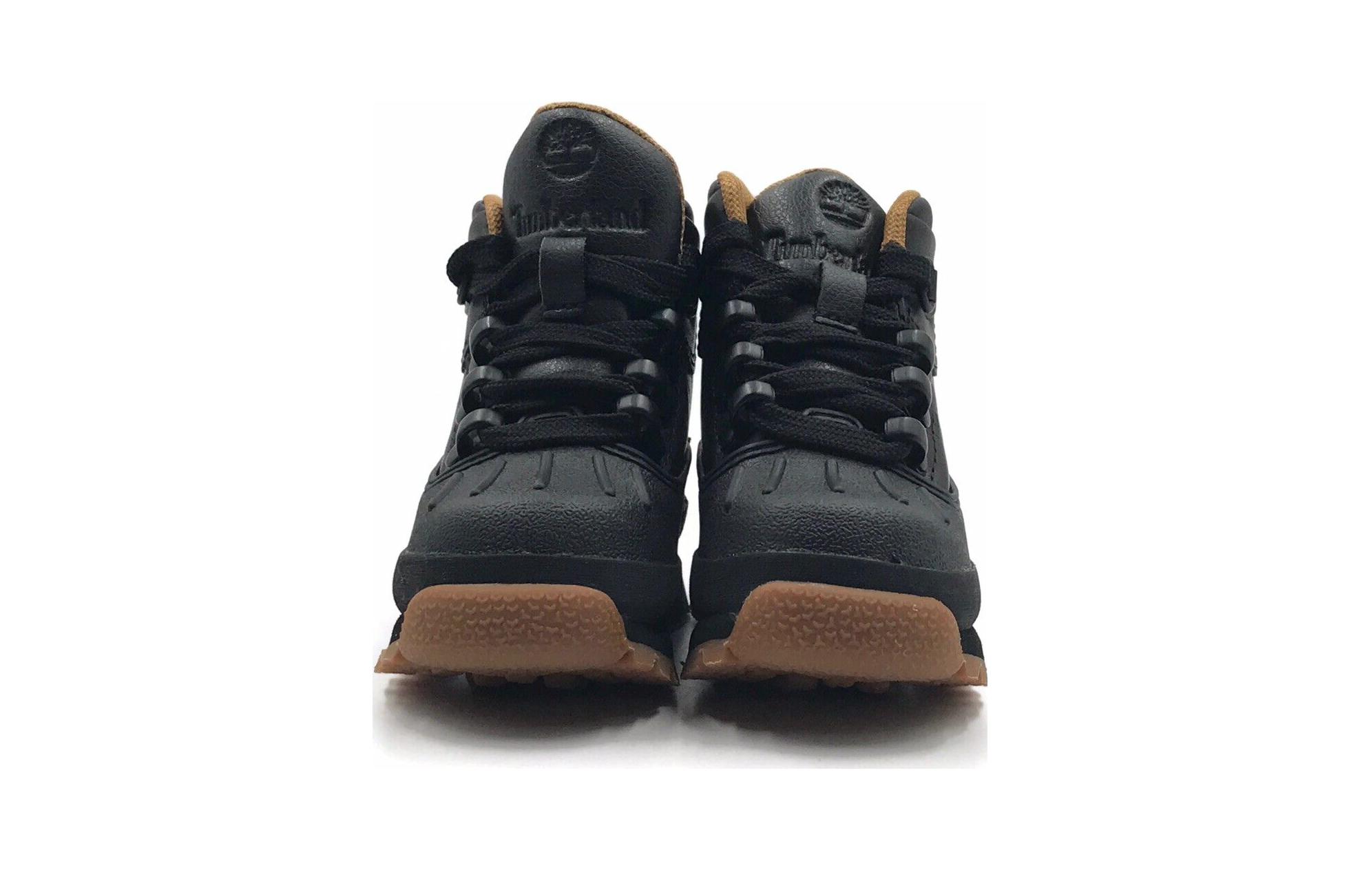 Lookbook 台灣童 Timberland添柏林 euro hiker Shell Toe 舒適百搭 耐磨透氣 中筒 兒童靴子 黑色