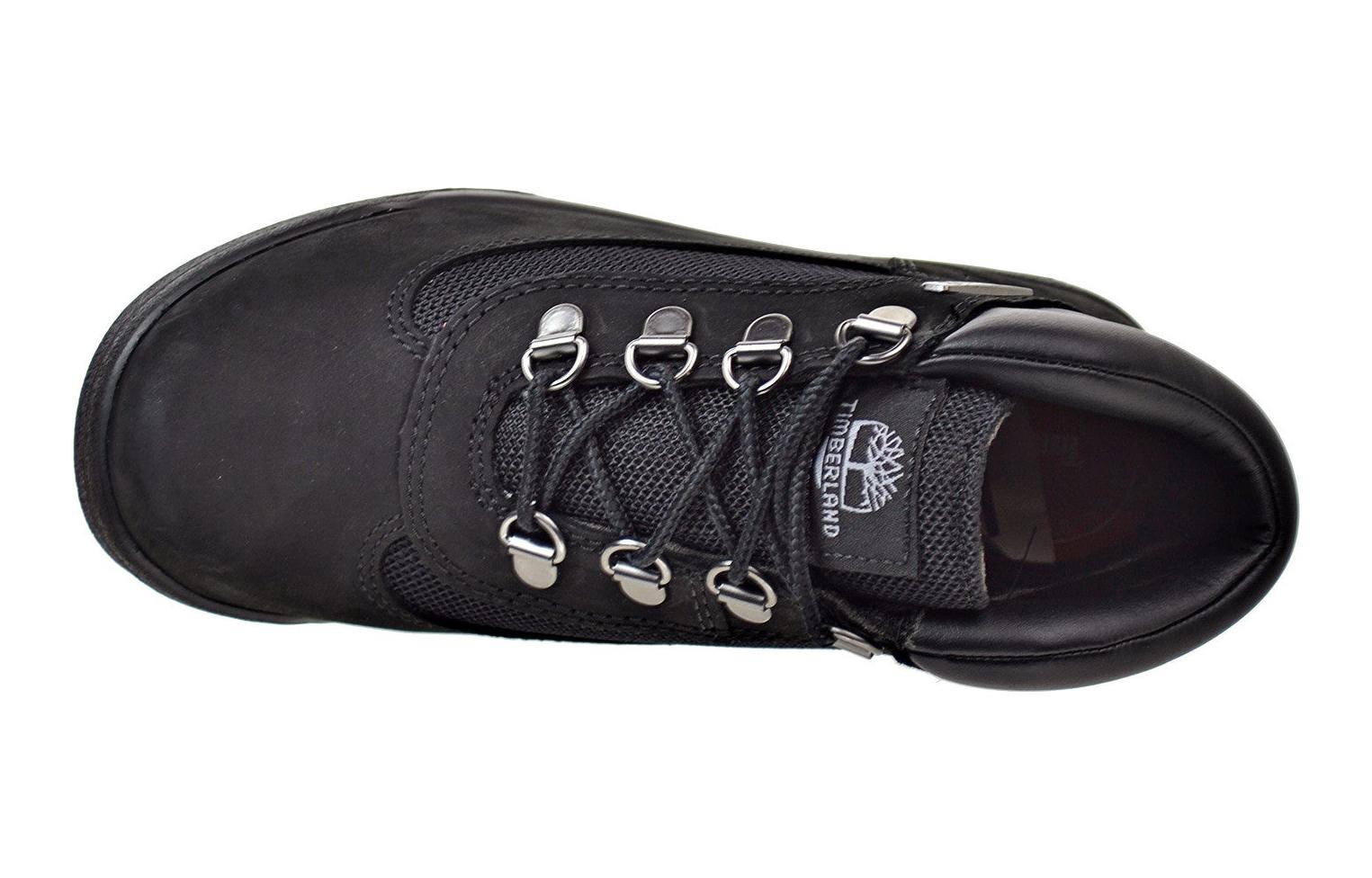 Shop 大童 Timberland 添柏嵐 Field Boots 運動舒適 防滑耐磨 中筒 童靴 黑色