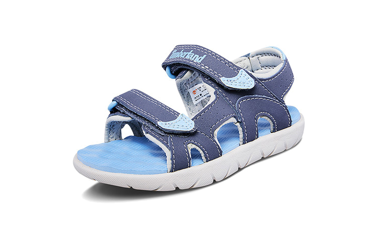 Lookbook (Preschool) Timberland Perkins Row 'Blue White Velcro' A1YBT