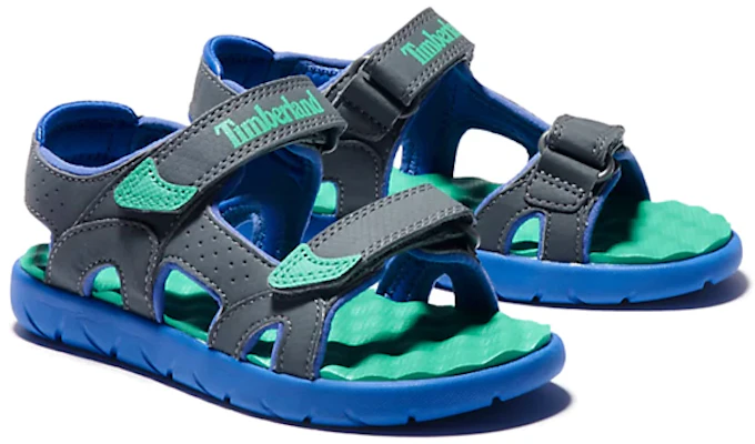 (Preschool) Timberland Perkins Row 'Grey Blue Velcro' A24ZG Shop (Preschool) Timberland Perkins Row 'Grey Blue Velcro' A24ZG