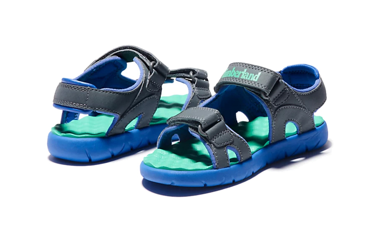 Purchase (Preschool) Timberland Perkins Row 'Grey Blue Velcro' A24ZG