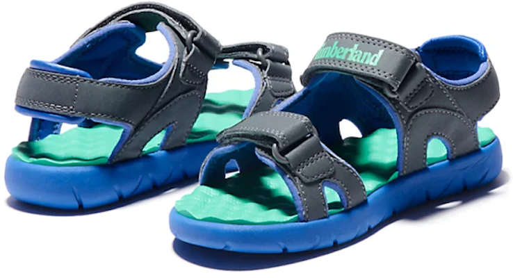 (Preschool) Timberland Perkins Row 'Grey Blue Velcro' A24ZG Purchase (Preschool) Timberland Perkins Row 'Grey Blue Velcro' A24ZG