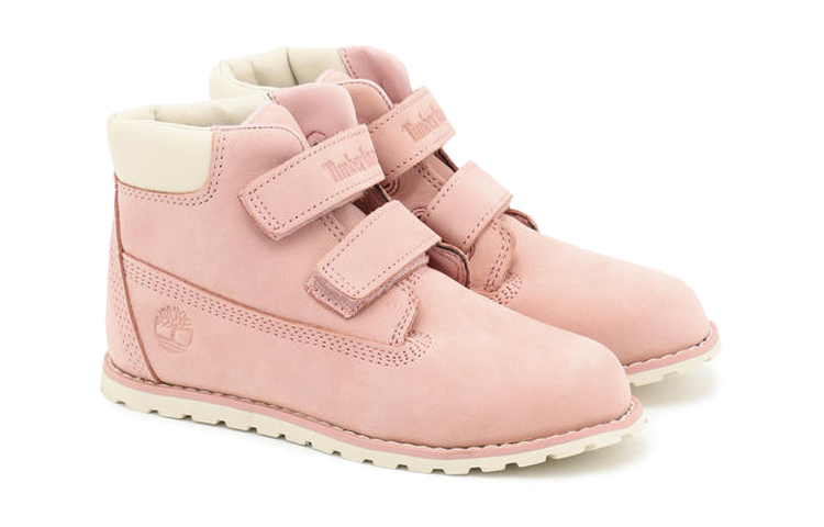 Lookbook (Preschool) Timberland Pokey Pine 6" Boot 'Pink Canvas' A27FE
