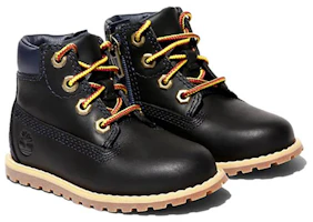 Lookbook 中童 Timberland添柏嶺 Pokey Pine 耐磨防滑 中筒 戶外靴 黑色