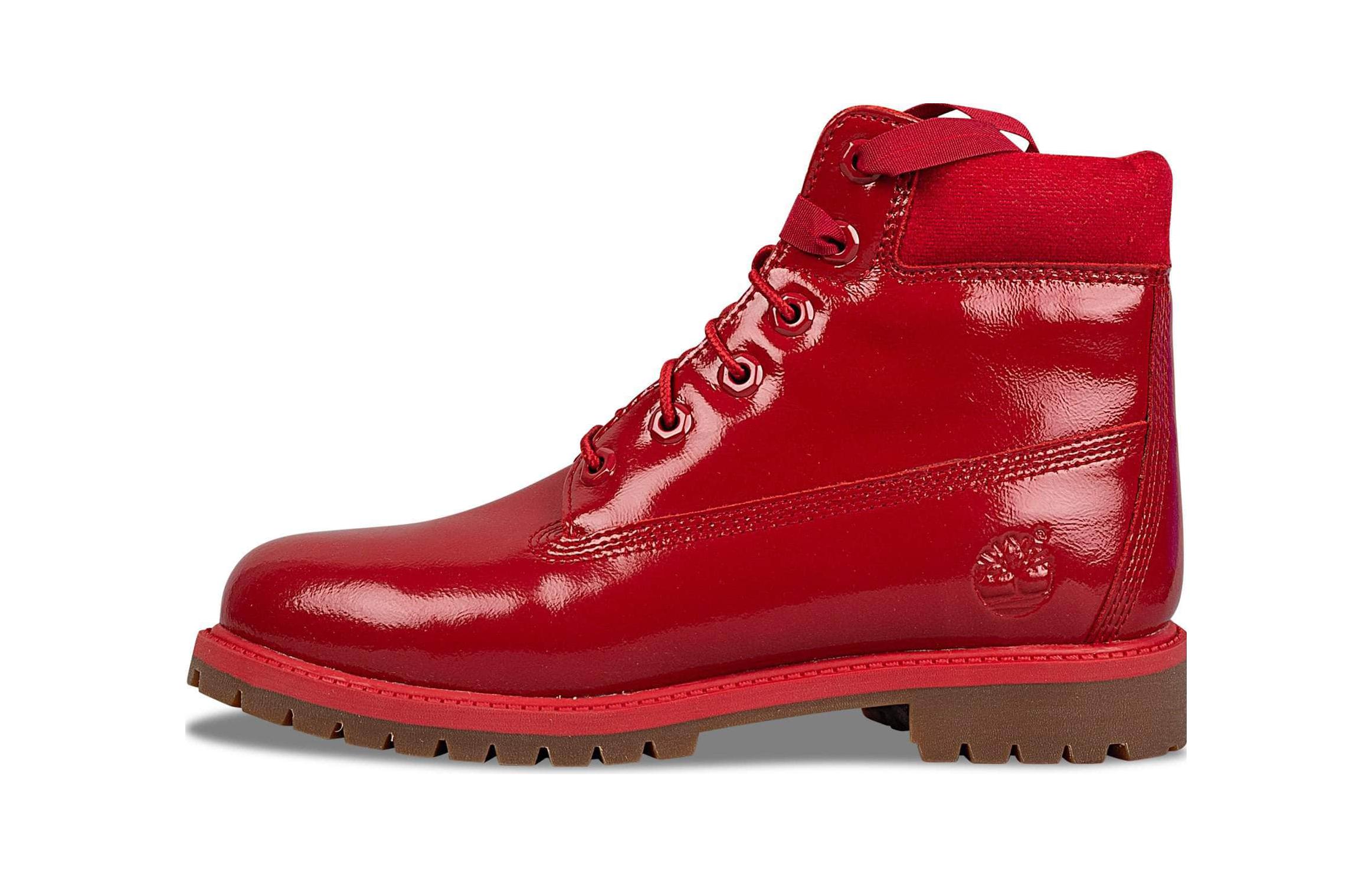 (Preschool) Timberland Premium 'Red Mid-Top Boots' A151B