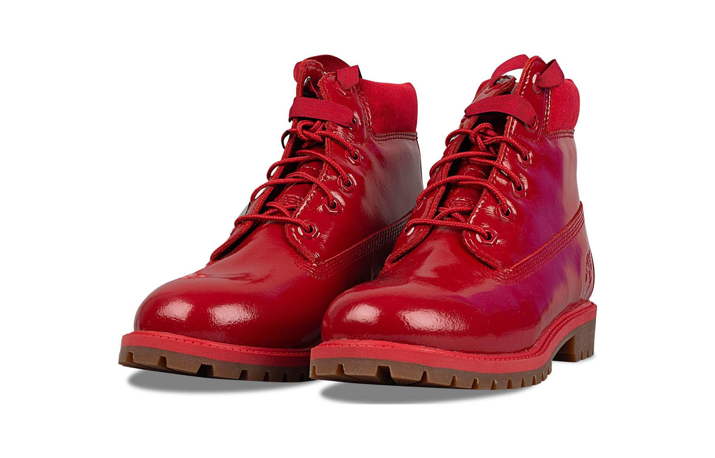 Lookbook 中童 Timberland添柏嵐 PREMIUM系列 防滑耐損 中筒 兒童靴子 紅色