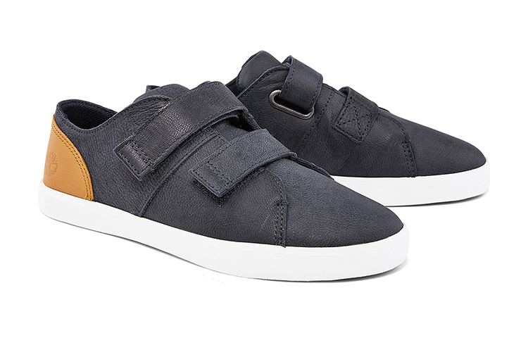 Lookbook (Preschool) Timberland Retro Velcro Low-Top Sneakers 'Navy Blue' A25ZQ
