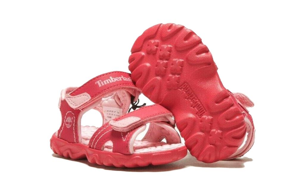 Shop Timberland兒童粉紅涼鞋 7785R-粉-8