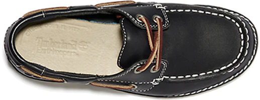 Shop 中童 Timberland添柏嵐 Seabury 輕便舒適 復古樂福平底鞋 黑藍色