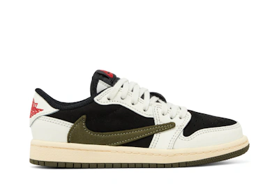(Preschool) Travis Scott x Air Jordan 1 Low OG 'Olive' DZ5909-106